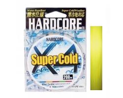 Шнур Duel Hardcore Super Cold X4 200m Hi-Vis Yellow 6.4kg 0.15mm #0.8 (H4468-Y)