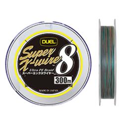 Шнур Duel Super X-Wire 8 300m 5Color Yellow Marking 23kg 0.30mm #3.0 (H3622N-5CR)