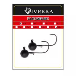 Джигголівка вольфрам Viverra 10,6g #1/0 Black (2шт) (38TBJ10)