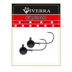 Джигголівка вольфрам Viverra 10,6g #1/0 Black (2шт) (38TBJ10)