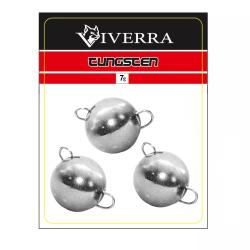 Розбірна вольфрамова чебурашка Viverra 18g Electroplated silver (2шт) (18TCBS-ES)