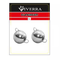 Розбірна вольфрамова чебурашка Viverra 18g Electroplated silver (2шт) (18TCBS-ES)