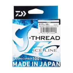 Флюрокарбон Daiwa J-Thread Fluorocarbon Ice Line 50m 2.1kg 0.17mm #Natural Clear (4000 3079)