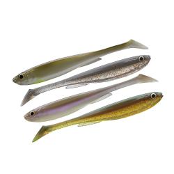 Силікон Daiwa Prorex Slim Shady Nature Set 105mm 8.0g 4pcs #Color Mix 1 (15100-700)