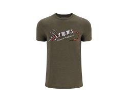 Футболка Simms Hook & Loop T-Shirt Military Heather XL (14102-914-50)