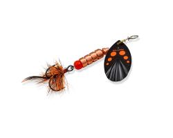 Блешня Williams Vortex Dressed UV 3.54gr #Black Orange Dots On Silver (V1D-BKORD)