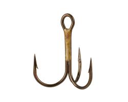 Гачки VMC Round Bend Treble Bronze 14 size 10pcs (9649BZ14)