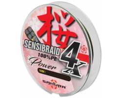 Шнур Sakura Sensibraid 4 Green 150m 10kg #0.14 (SAPLE40010.14-GRE)