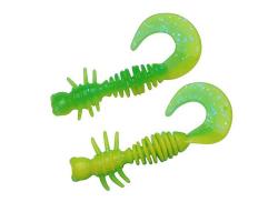 Силикон Berkley PowerBait Power Curly 40mm 12pcs #Sprng Grn/Snsne Ylw (1621133)