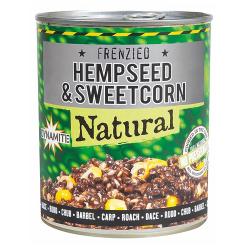 Зернова суміш Dynamite Baits Frenzied Hempseed & Sweetcorn Can 350g (DY287)