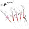 Морской монтаж Fladen Fish skin with feather rig 5 hooks (17-2004)