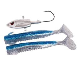Силікон Fladen Big single tail 300g head 2 bodies Black (20-1230009)