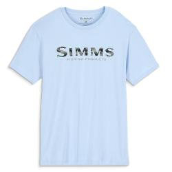 Футболка Simms Shroud Fill Logo T-Shirt Sky Blue XL