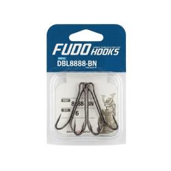Двойник Fudo Long Double 88 Hook Black 3/0 10 шт. (FHBN88883/0/10)