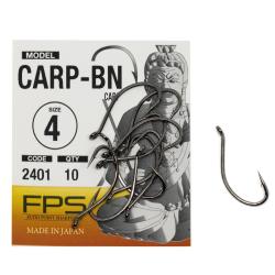 Гачки Fudo Carp Black 4 (10 шт.) (FH BN 2401 4)