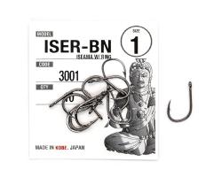 Гачки Fudo Iseama W/Ring Black 1 (10 шт.) (FH BN 3001 1)