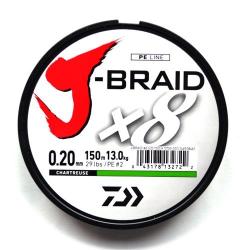 Шнур Daiwa J-Braid X8 150m Dark Green 26.3kg 0.28mm #4.0
