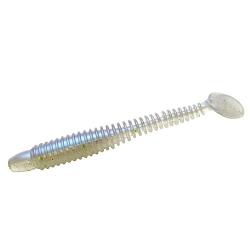 Силікон Lunker City Swimming Ribster 4" 8pcs #025 Blue Ice (88025)