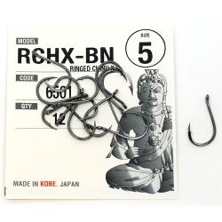 Гачки Fudo Ringed Chinu X Black 5 (12 шт.) (FHBN65015)