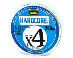 Шнур Duel Hardcore X4 200m 0.171mm 8.0kg 5Color #1.0 (H3247)