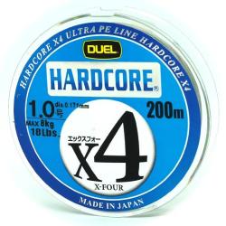 Шнур Duel Hardcore X4 200m 0.171mm 8.0kg 5Color #1.0 (H3247)