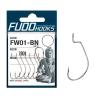 Оффсетный крючок Fudo Worm FW-01 Black 6 (12 шт.) (FHBN78016)