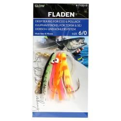 Морской монтаж Fladen Mini Octopus green, orange, pink, hook s (17-1513-2-0)