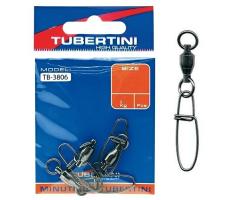 Вертлюг із застібкою Tubertini TB-3806 50kg 4pcs #4 (5542504)