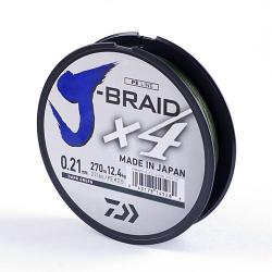 Шнур Daiwa J-Braid X4E 0,33mm-270m Dark Green