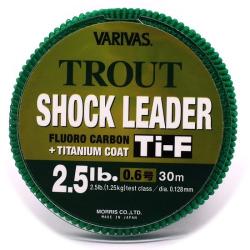 Флюрокарбон Varivas Trout Shock Leader Ti-F 30m #0.6 2.5lb 0.128mm (VA 925991)