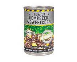 Зерновая смесь Dynamite Baits Frenzied Hempseed & Sweetcorn Can 350g (DY287)