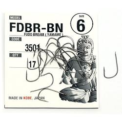 Гачки Fudo Bream Yamame Black 6 (17 шт.) (FHBN35016)