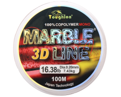 Волосінь TOUGHLON Marble 3D Line Red 100м. 0,16 (5,32кг.)