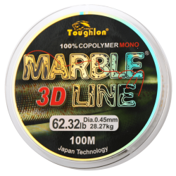 Волосінь TOUGHLON Marble 3D Yellow 100m 0,28mm