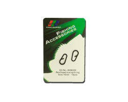 Застежка быстросъемная EOS Bent head oval split ring size 16мм 2606026